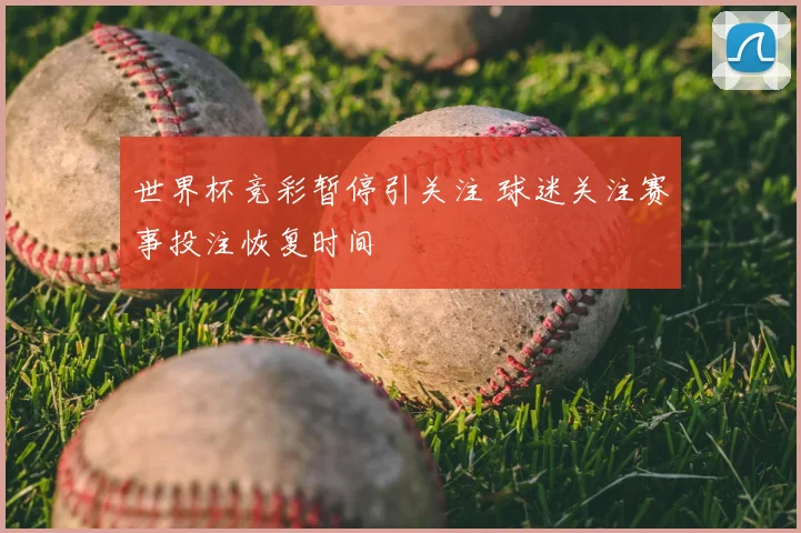 世界杯竞彩暂停引关注 球迷关注赛事投注恢复时间